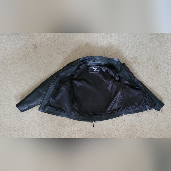 Womens Mega Force Protection Leather Jacket - Picture 9 of 12